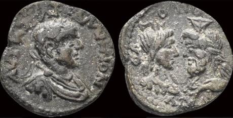 Lune-soleil : couples affrontés Isis Serapis 36 Gallien, Flaviopolis