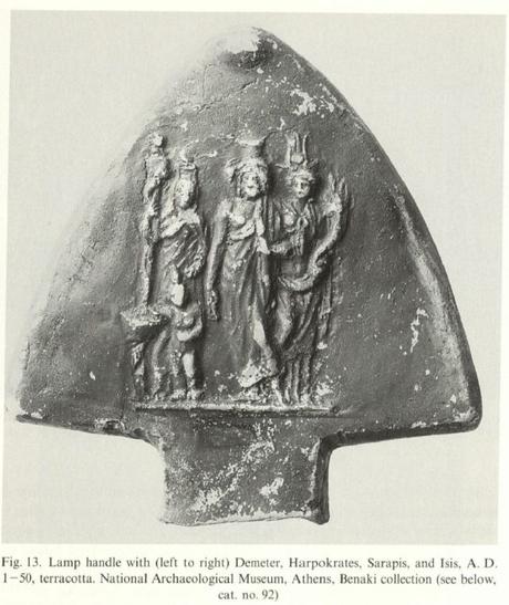Isis Serapis debout triade 0-50 Benaki Herrmann cat 92 fig 13