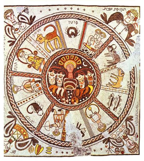 Zodiaque, synagoague de Beth Alpha, 5eme siecle