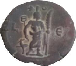 CroissantEtoile Hermanubis Marc aurele, Lucius Verus, 164-65, Alexandrie (RPC IV.4 16542)