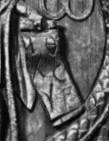 Lune-soleil : thèmes chrétiens 5eme Santa Sabina Panneau detail lettres