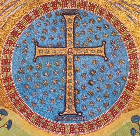 Mosaique de l'abside detail 6eme s sant appolinare in classe Ravenne