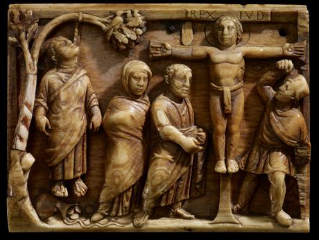 Crucifixion 420-430 Rome British Museum schema