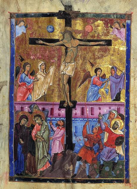 Toros Roslin 1262 Crucifixion Walters Ms. W.539 fol 124r