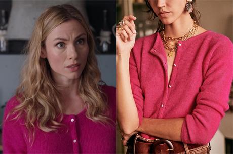 DEMAIN NOUS APPARTIENT : le petit gilet fuchsia d’Anna dans l’épisode 1334