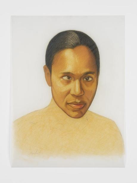 Mequitta Ahuja, Étude de portrait I (2021).  Avec l'aimable autorisation de la galerie Aicon, New York.