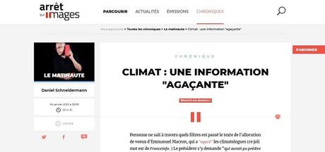 Vœux présidentiels : un éditorialiste gagne 1 point Godwin sur le climat !