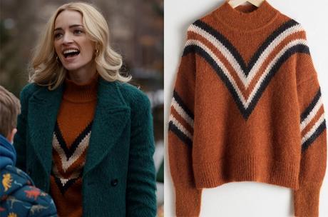GINNY AND GEORGIA : Georgia’s orange Varsity Stripe Sweater