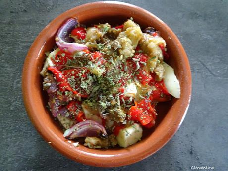 Escalivada gratinée au fromage