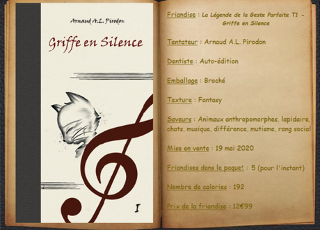 La Légende de la Geste Parfaite T1 - Griffe en Silence - Arnaud A.L. Pirodon