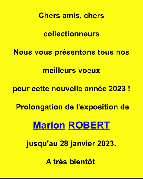 Galerie Cridart à Metz : exposition Marion Robert – jusqu’au 28 Janvier 2023.