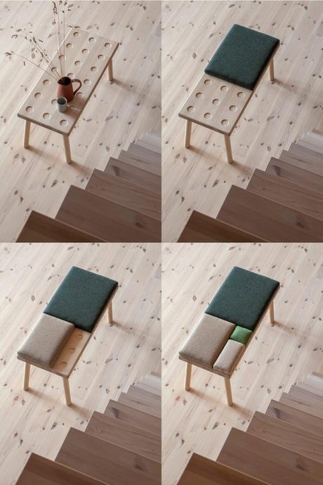 Pusle le banc totalement personnalisable du studio Foy