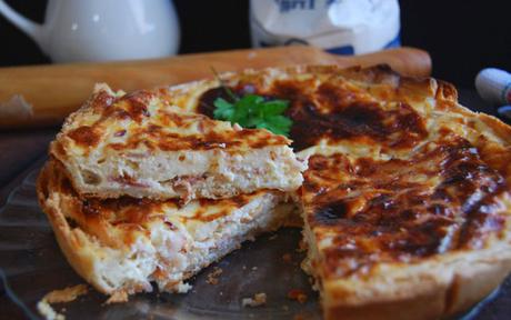 quiche lorraine légère, une savoureuse quiche lorraine légère à base de jambon, facile et simple à réaliser pour un repas léger.