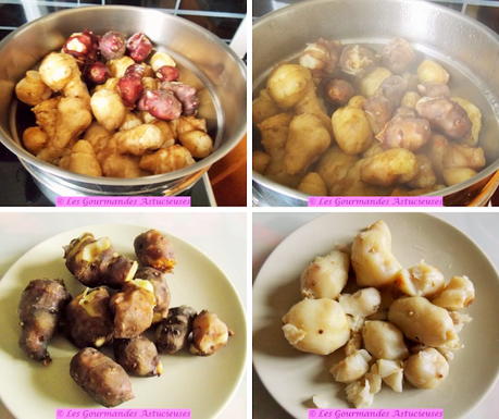 Topinambours à la sauce onctueuse à la cacahuète (Vegan)