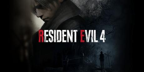L'art clé du remake de Resident Evil 4 met en vedette Leon qui se profile au-dessus de la tête et Ashley dans des bois inquiétants.