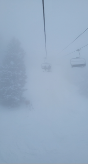 Unique en Utah : skier dans le brouillard