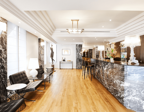 Les plus beaux hôtels de Paris 16ème Réception de l'hotel Plaza Tour Eiffel Paris