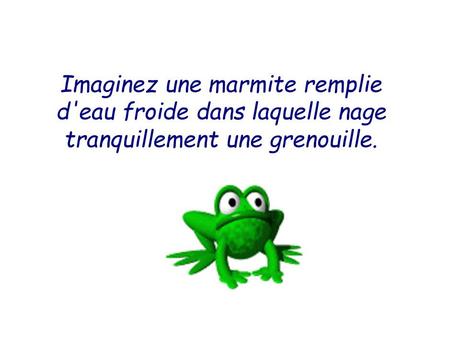 Divers - La cuisson de la grenouille