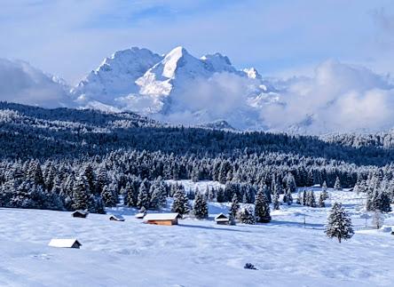 Mittenwald Schmallensee / Buckelwiesen Winterlandschat — 60 Bilder — 60 photos hivernales des environs de Mittenwald