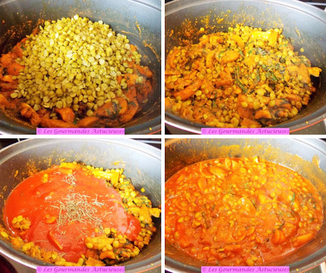 Champignons et pois cassés à l'indienne (Vegan) Champignons et pois cassés à l'indienne (Vegan)