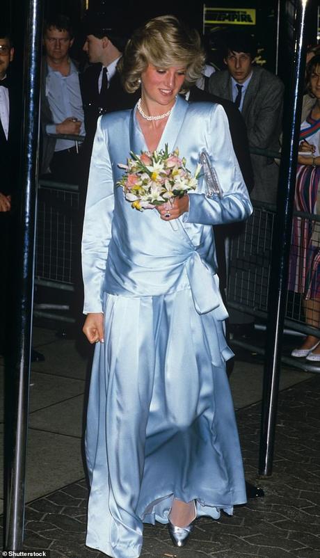 La princesse Diana à la première du film Indiana Jones et le Temple maudit en 1984 à Londres