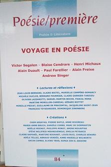 Un de mes poèmes paru dans « Poésie Première »