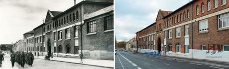Prisonniers Allemands devant le Lycée Roosevelt Prisonniers Allemands devant le Lycée Roosevelt
