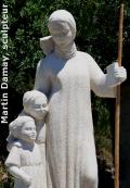 Angèle Merici, sculpture de Martin Damay