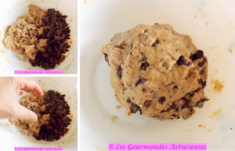 Biscuits Vegan crousti-moelleux choco-raisins secs