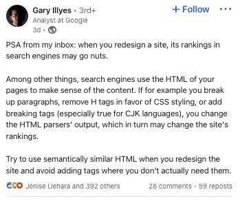 Gary Illyes de Google répond à vos questions de référencement sur LinkedIn Gary Illyes de Google répond à vos questions de référencement sur LinkedIn