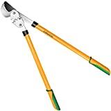 GRÜNTEK Coupe-Branches Ébrancheur 76cm. Cisaille d’élagage à Enclume et démultiplicateur de Force. Sécateur de Jardin Puissant et Professionnel