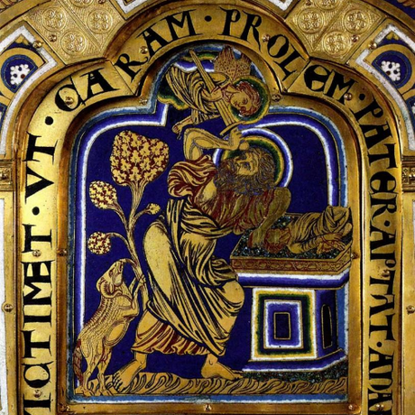 1194 Nicolas de Verdun, sacrifice d'Isaac, Klosterneuburg Altar