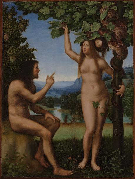 1509-13 Mariotto_Albertinelli a_The Temptation of Adam and Eve_1959.15.13a_-_Yale_University_Art_Gallery