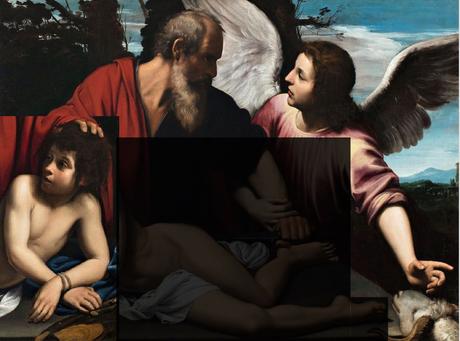 B 1618-25 Vermiglio sacrifice isaac coll part inverse