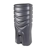 Comment faire des économies d’eau à la maison ? EDA - Récupérateur d'eau RÉCUP'O 550 L - Kit Collecteur Filtrant Inclus - avec Robinet et Bouchon de Vidange - Gris Anthracite