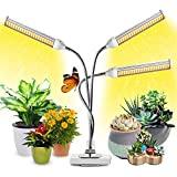 Garpsen Lampe pour Plantes Interieur, Nouvelle 315 LEDs Lampe LED Horticole, Chronométrage AUTO - ON/OFF, 3 Heads Spectre Complet Lampe de Croissance pour Semis, Succulentes, Orchidee