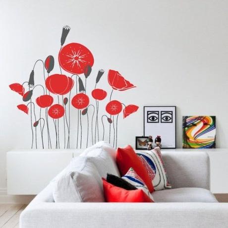 Décoration murale avec des stickers muraux