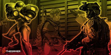 samus, lien et un soldat de l'appel du devoir