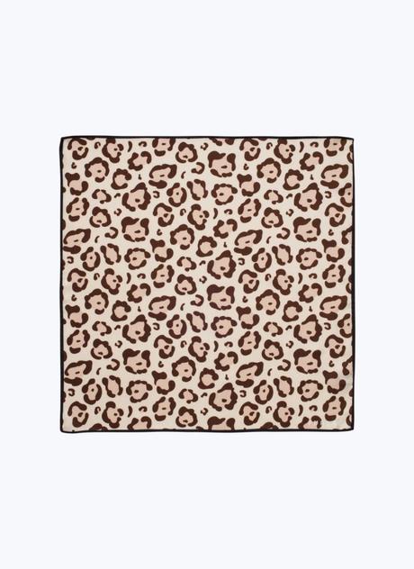 Pochette de veste motif léopard