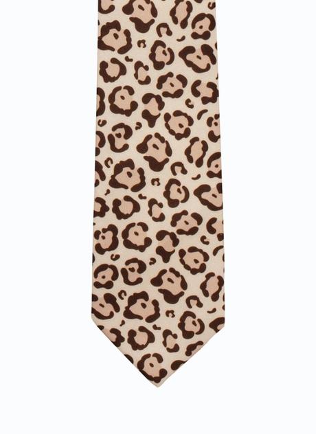 Cravate motif léopard