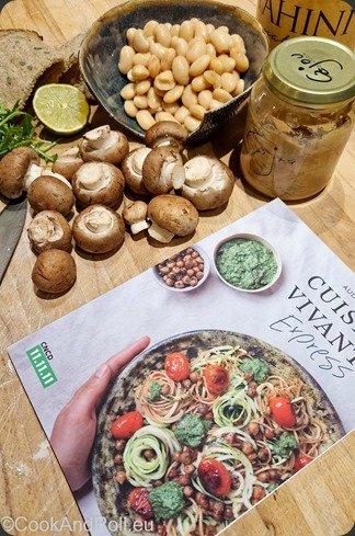 {Livre} Cuisine Vivante Express - Toast au champignons et crème de haricots blancs