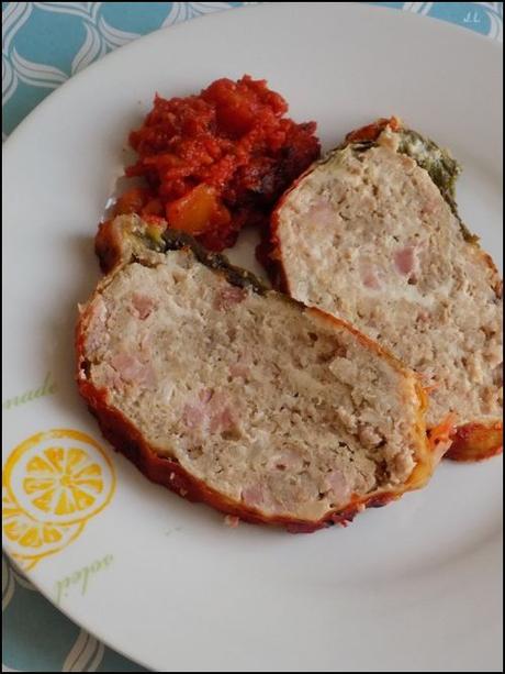 Pain de viande en robe de poireau