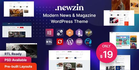 Newzin – Thème WordPress pour journaux et magazines