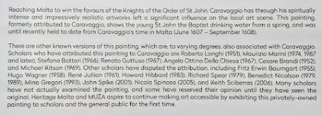 Saint Jean à la source, un tableau du Caravage au Musée des Beaux-Arts de Malte