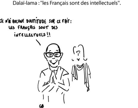 Dalaï-lama : ''les Français sont des intellectuels''