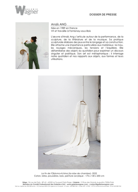 Galerie WAGNER « La Vie La » à partir du 1er Mars 2023.