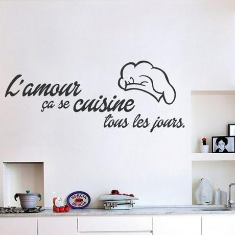 Des idées pour la déco avec des stickers muraux pour cuisine