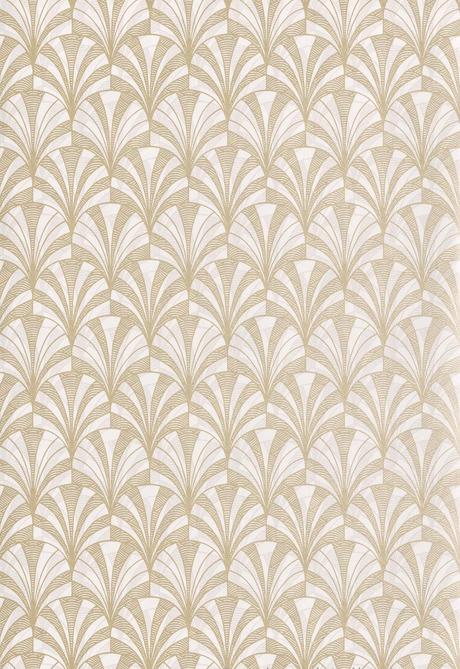 texture papier peint style art deco retro beige blanc