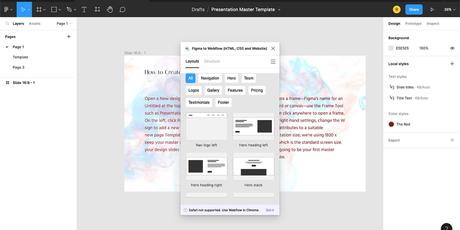 Plugin Figma Webflow Labs.