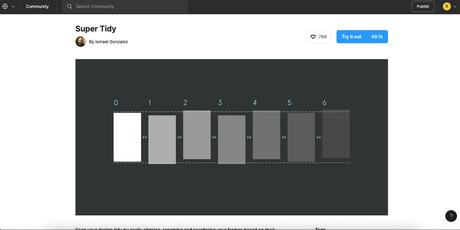 Plugin Figma Super Tidy.